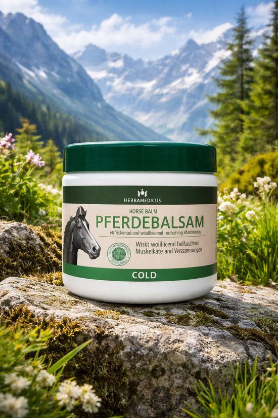 ATVĒSINOŠS MUSKUĻU UN LOCĪTAVU BALZĀMS HERBAMEDICUS PFERDEBALSAM COLD 500ML